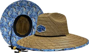 Men's Outsider Lifeguard Wide Brim Beach Sun Straw Hat