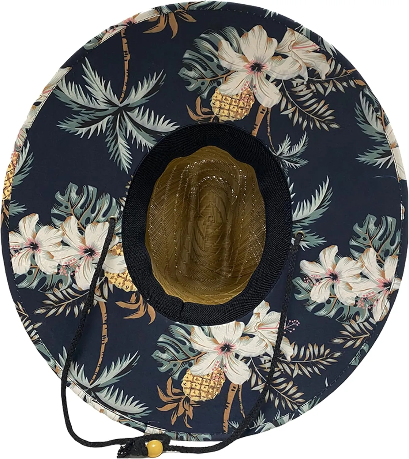 Men's Outsider Lifeguard Wide Brim Beach Sun Straw Hat