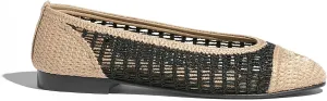 Mesh Raffia Ballet Flats Shoes for Women Mary Jane Flat Woven Round Cap Toe Dress Casual Comfortable Ballerina
