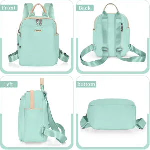 Mini Backpack, Small Lightweight Travel Backpack Purse, Waterproof Daily Backpack Purses, Mint Green