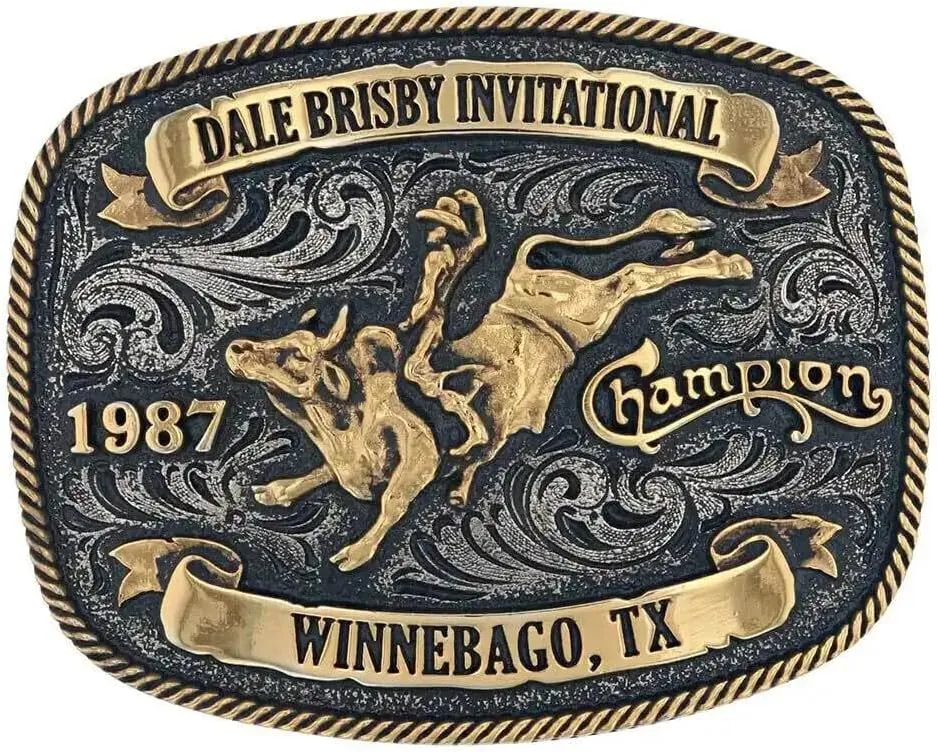 Montana Silversmiths Officially Licensed Dale Brisby Rodeo Western Belt Buckle