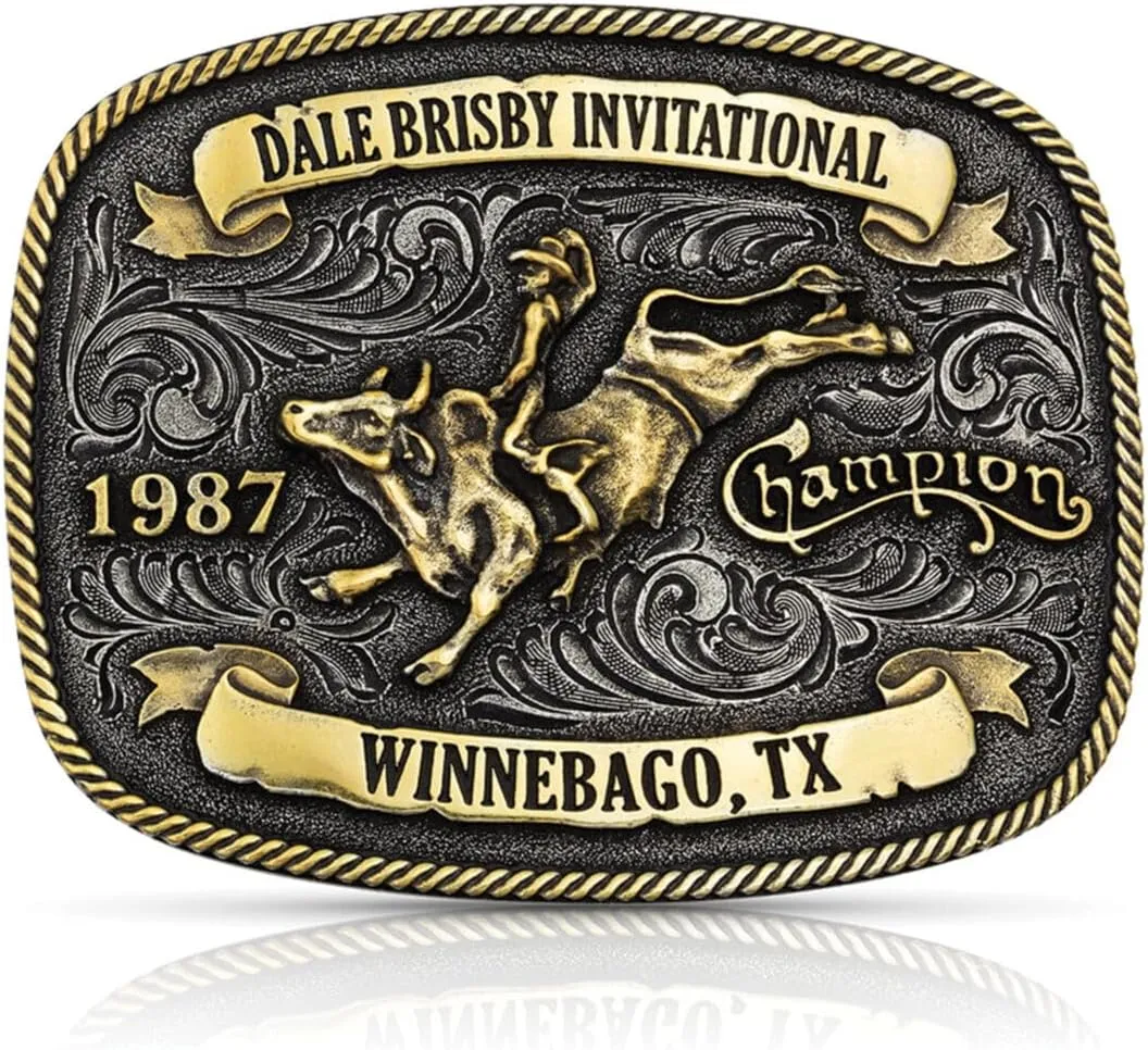 Montana Silversmiths Officially Licensed Dale Brisby Rodeo Western Belt Buckle