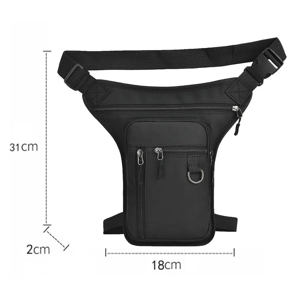 Motorcycle Bag Men Motorbike Leg Side Bag EVA Hard Shell Male Phone Waist Pack Motorcycle Drop Leg Bag Fanny Pack Belt Bum Bags