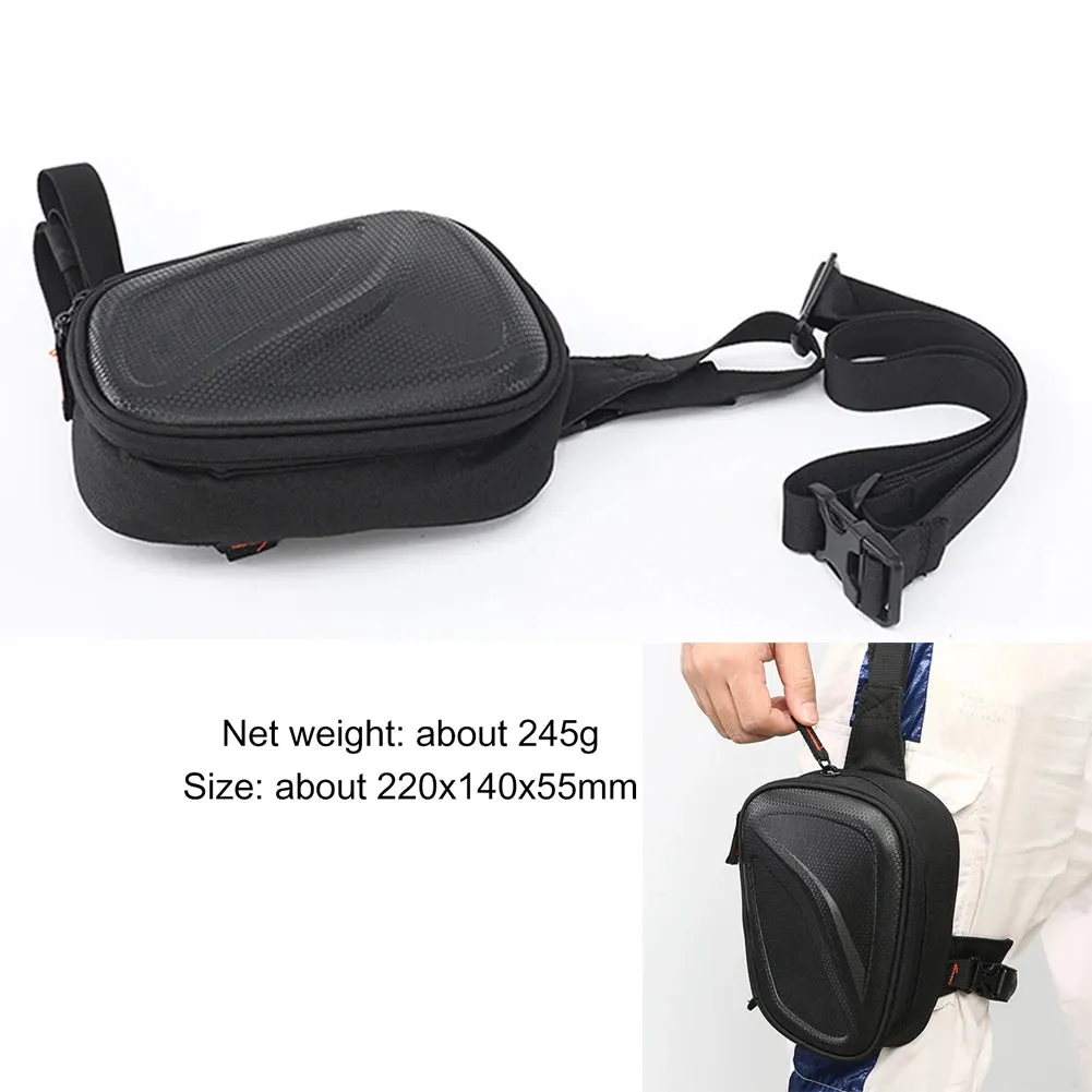 Motorcycle Bag Men Motorbike Leg Side Bag EVA Hard Shell Male Phone Waist Pack Motorcycle Drop Leg Bag Fanny Pack Belt Bum Bags