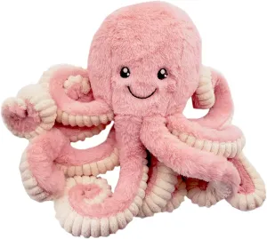 My Super Star Octopus Stuffed Animals Plush Toys for Kids Girls Boys Friends Family Birthday Xmas Gift Present Sea Critters (Pink, Medium (15.7''))