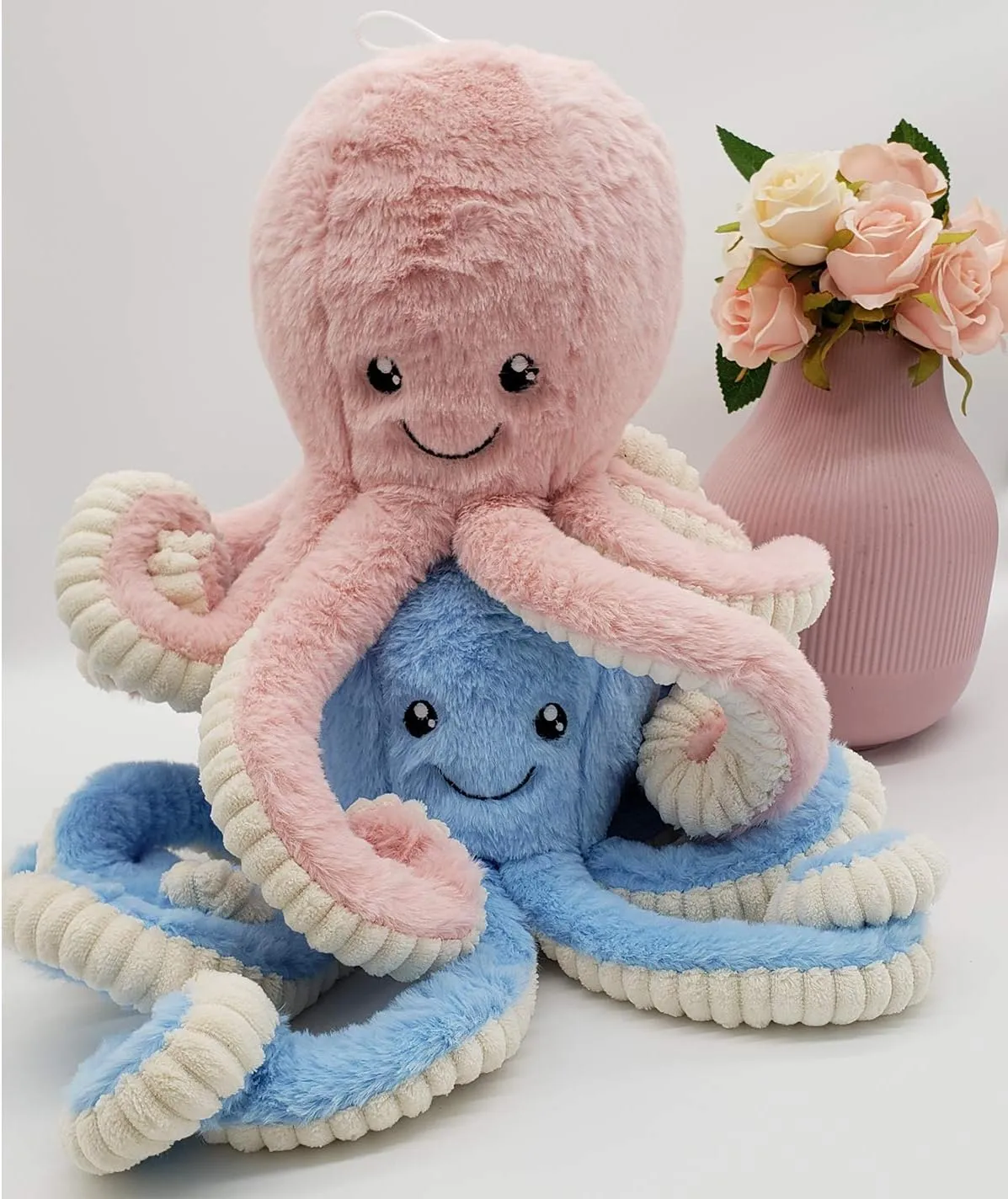 My Super Star Octopus Stuffed Animals Plush Toys for Kids Girls Boys Friends Family Birthday Xmas Gift Present Sea Critters (Pink, Medium (15.7''))