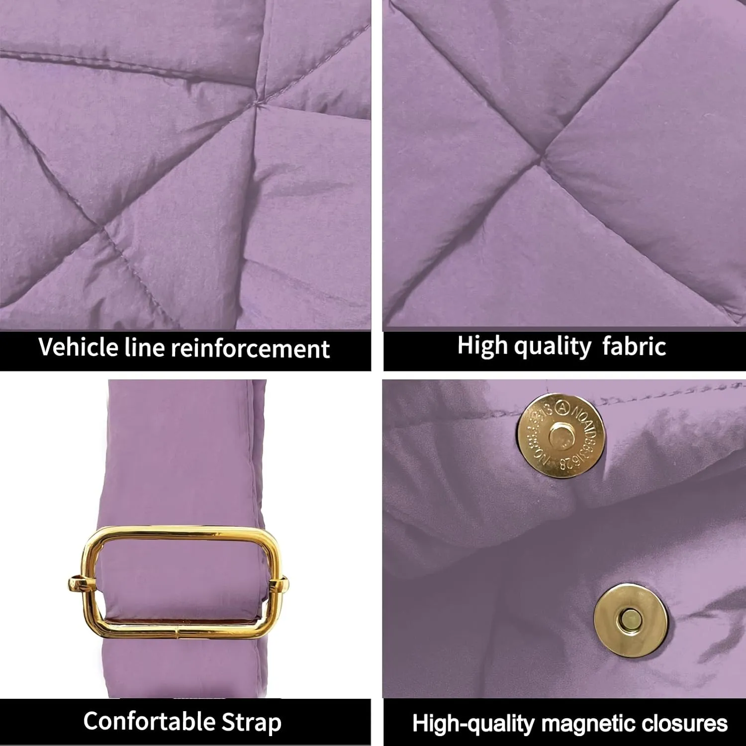 NAARIIAN Shoulder bags for women, Light-weight small puffer purses waterproof, hand-woven puffy bag crossbody handbag
