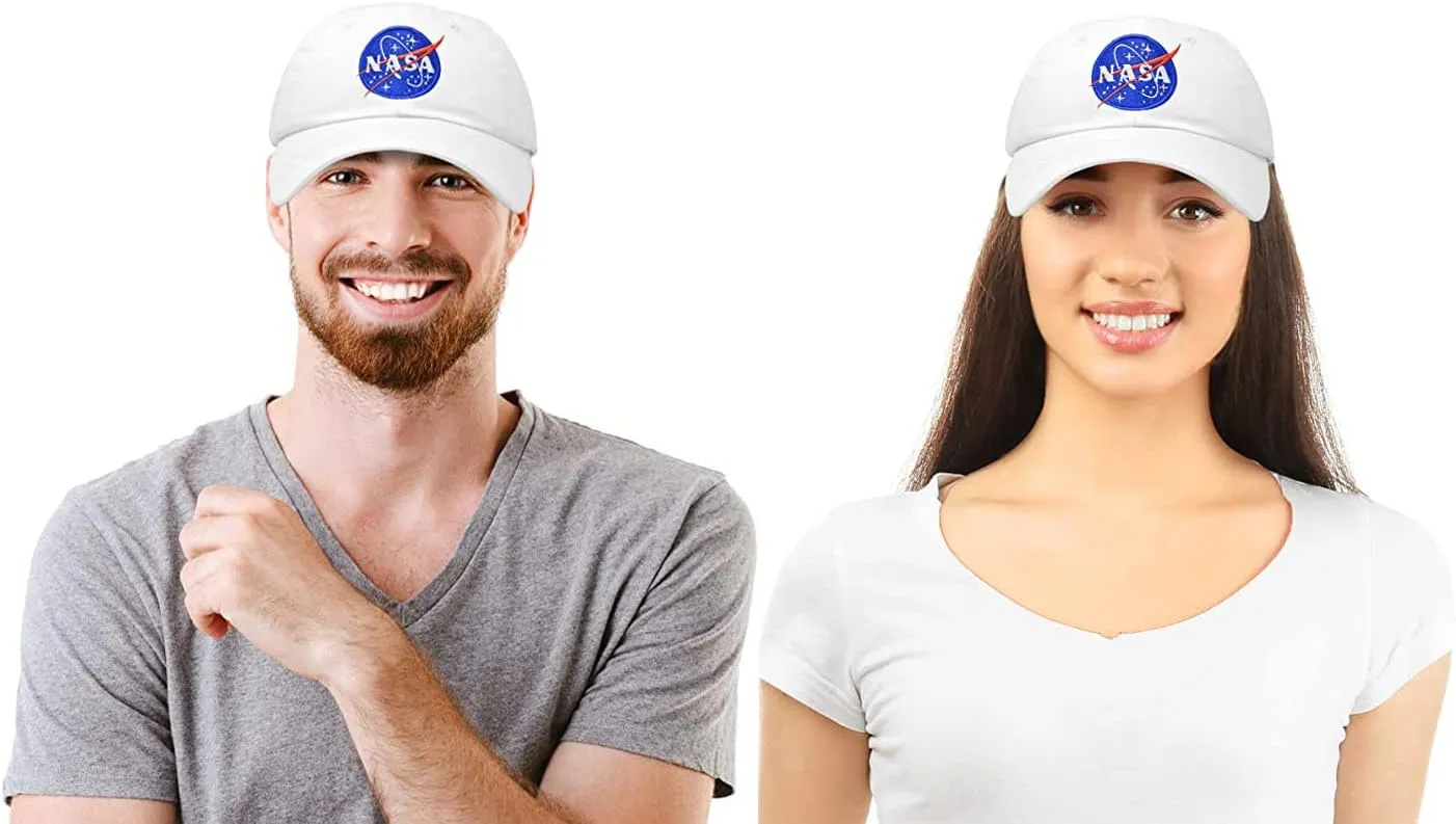 NASA Logo Baseball Cap Vintage Twill Embroidery Dad Hat Hip Hop Baseballcap Adjustable