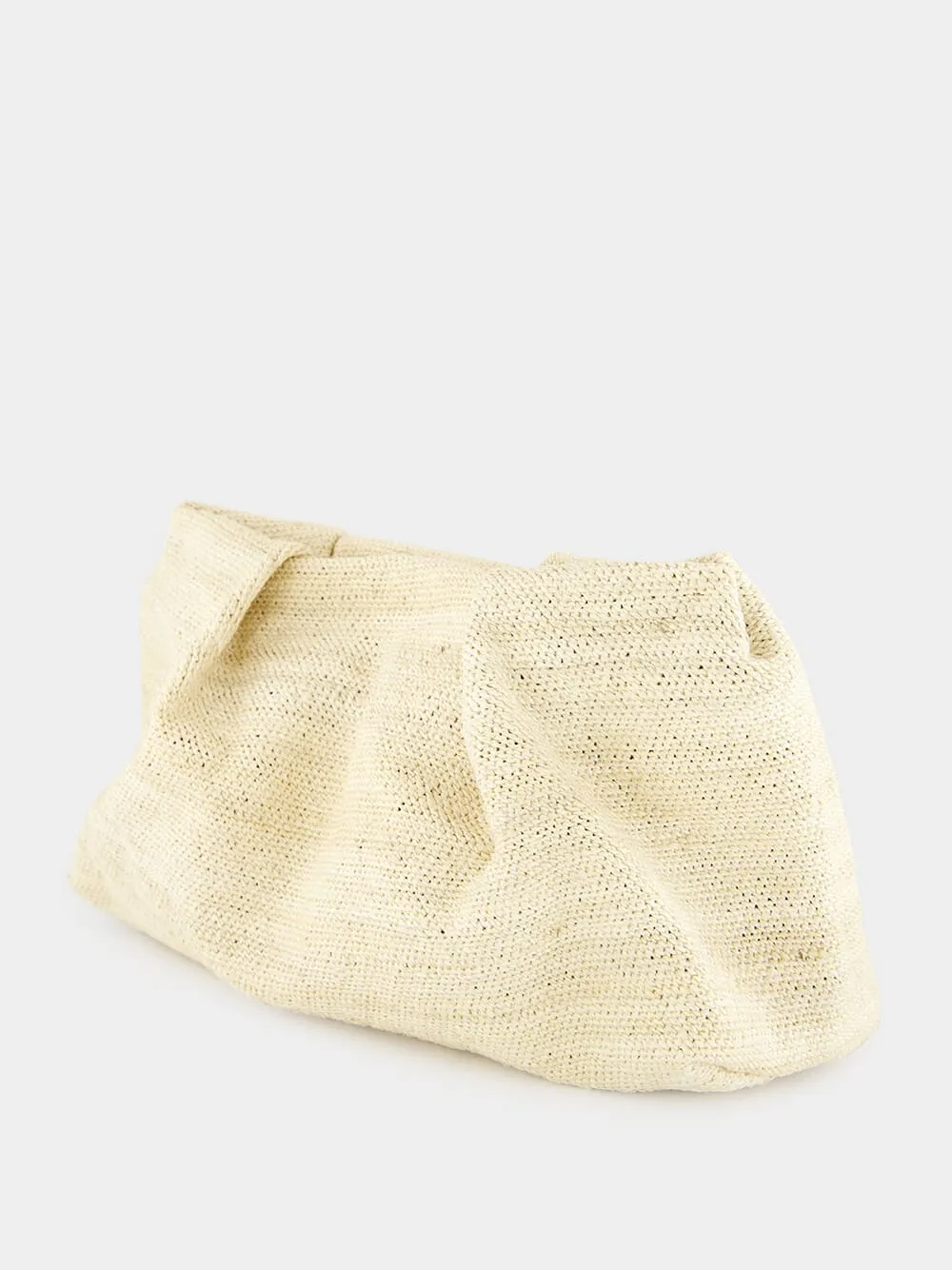 Natural Sisal Mini Pouch with Seashells