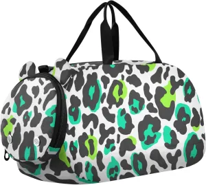 Neon Green Leopard Exotic Animal Duffel Bags for Boys Small Gym Bags for Teens Dance Bag for Girls