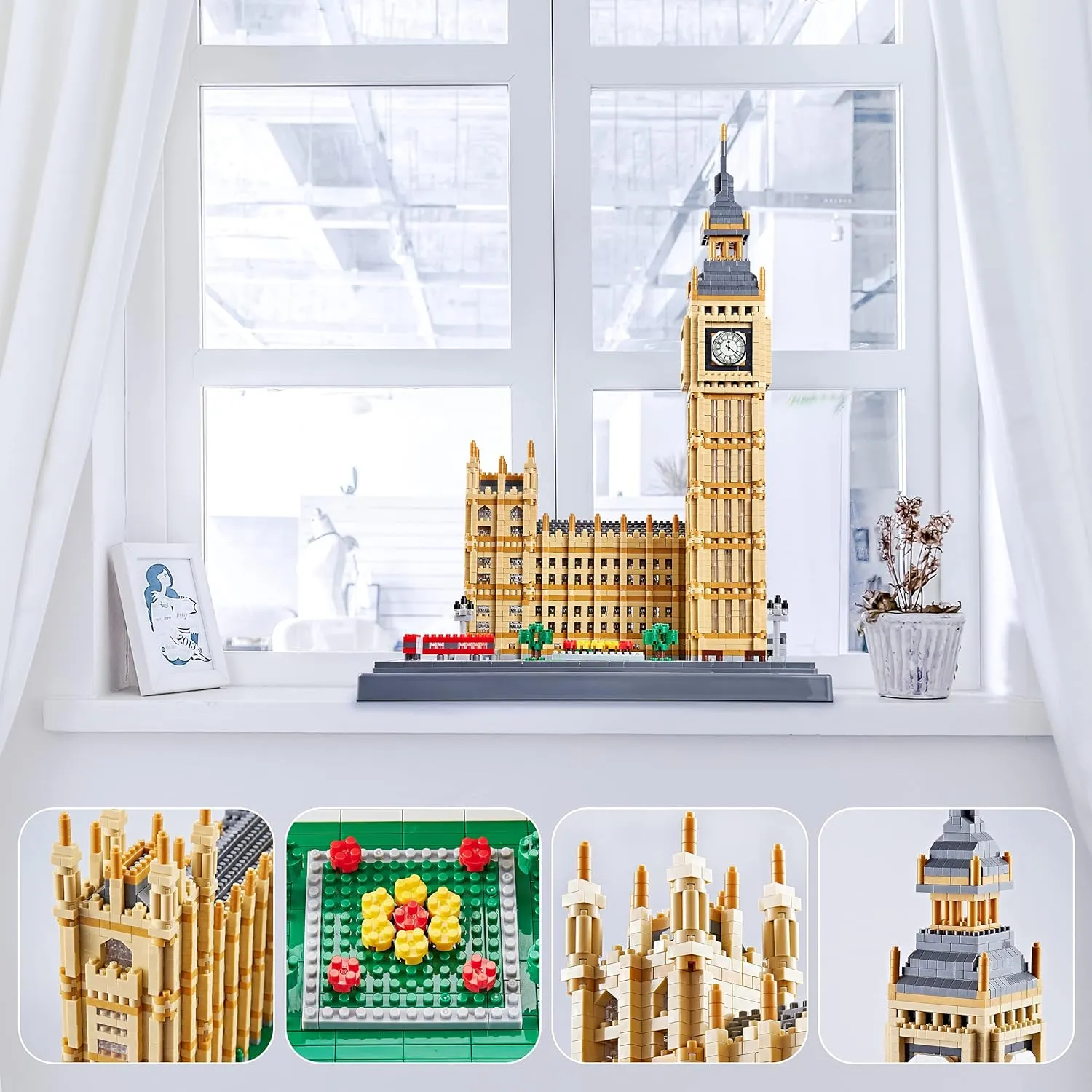 New Architecture Big Ben Building Set - 6473pcs  Micro Mini Blocks - Enjoyable & Affordable - Detailed Model Ages 14 