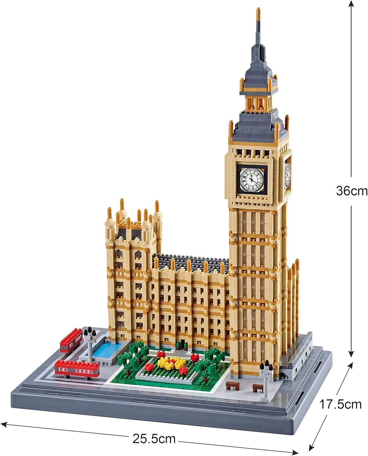 New Architecture Big Ben Building Set - 6473pcs  Micro Mini Blocks - Enjoyable & Affordable - Detailed Model Ages 14 