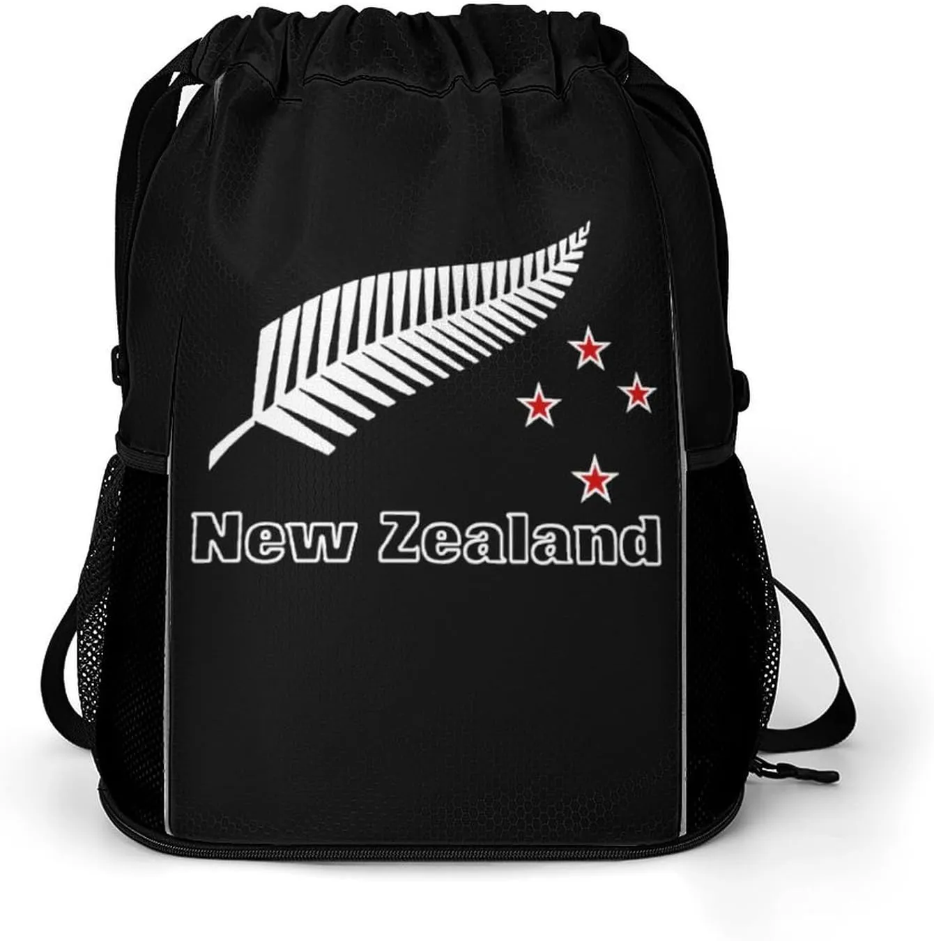 New-Zea-Land Maori Fern Gym Bag Workout Gym Backpack with Shoe Compartment Sports Bags for Women Men