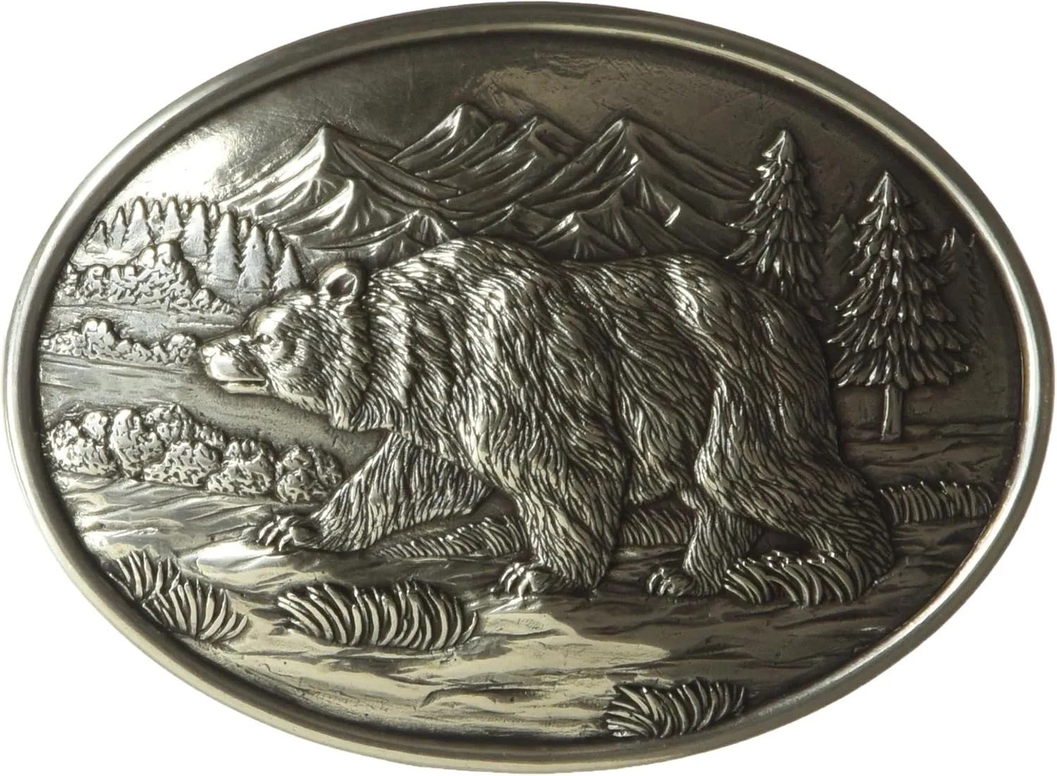 Nocona Men's Oval Bear Buckle