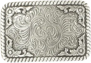 Nocona Men's Silver Square Buckle