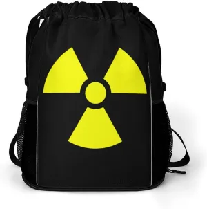 Nuclear Radiation Gym Bag Workout Gym Backpack with Shoe Compartment Sports Bags for Women Men