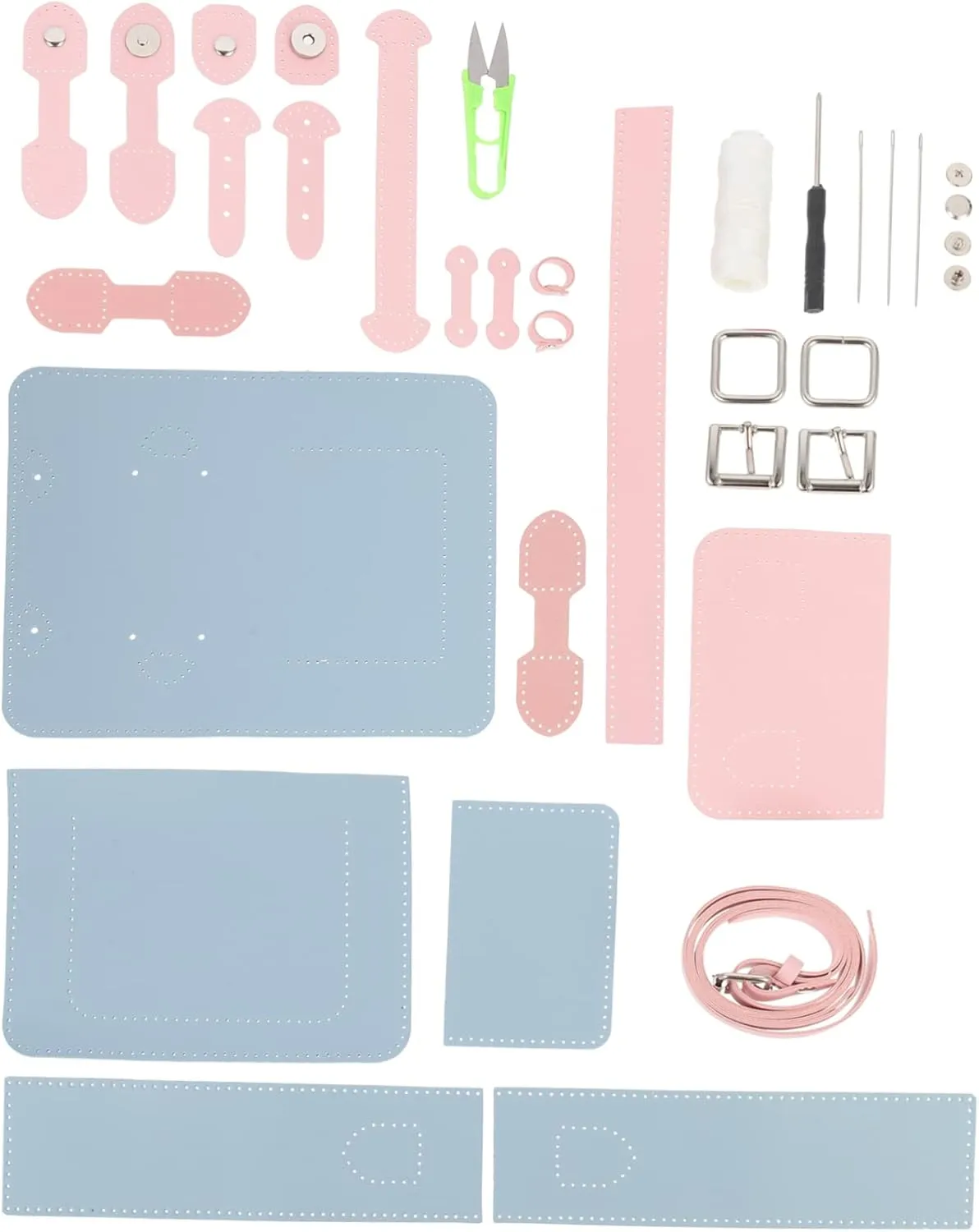Operitacx 1 Set DIY PU Shoulder Bag Making Kit Complete Craft Supplies for Stylish Crossbody Bag for Manual Training Parent Interaction Present for Activities