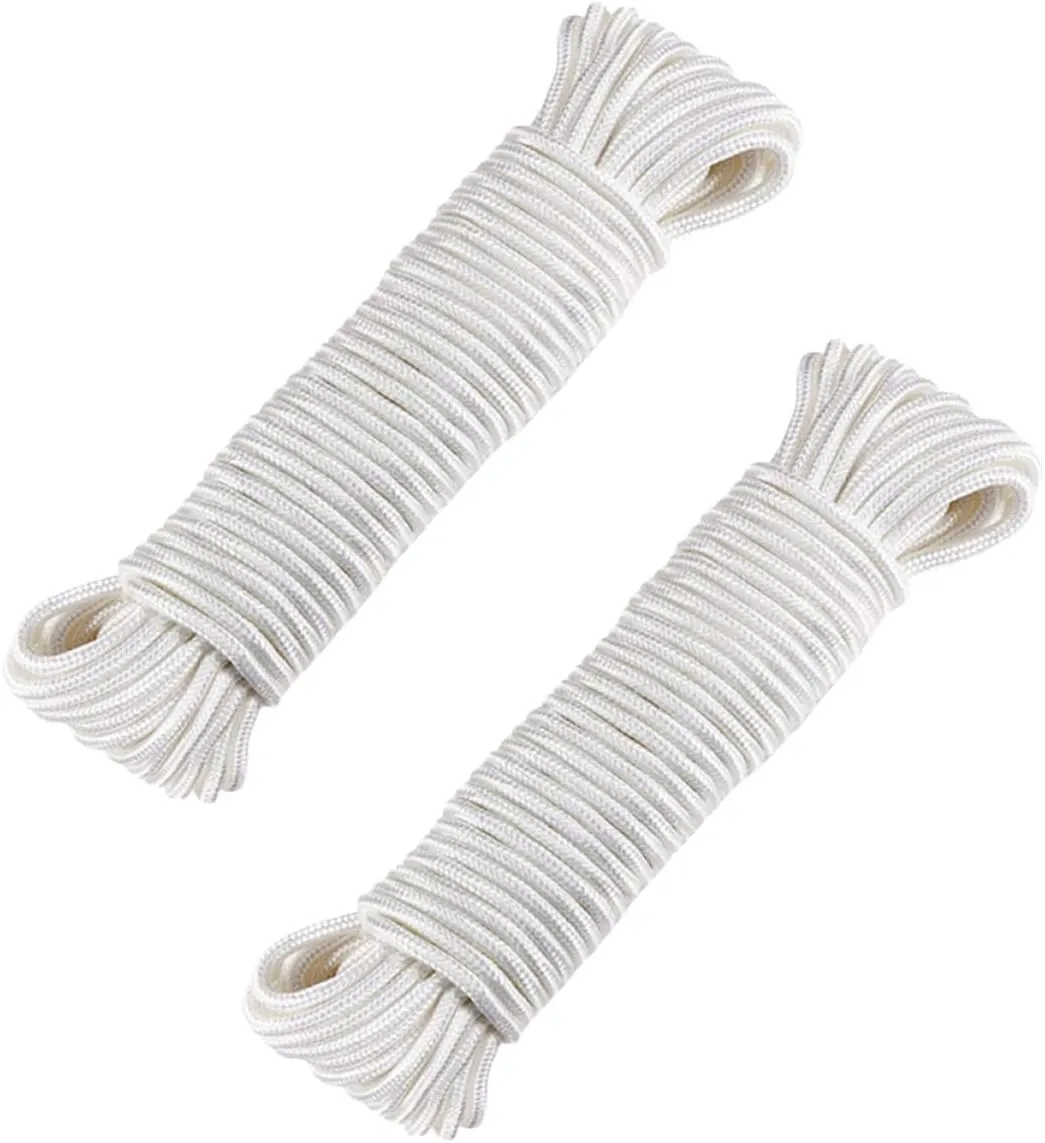 Outdoor Rope Tent 2pcs Tied Rope 4mm Diameter 10m Long for Camping Travel