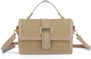 Oweisong Summer Purse for Women 2025 Woven Vacation Handbags Straw Crossbody Bag for Spring Beach