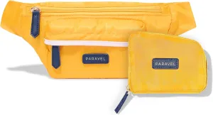 Paravel Fold-Up Belt Bag | Made with Sustainable Recycled Polyester | Belt Bag with Adjustable Straps | Canyon Yellow