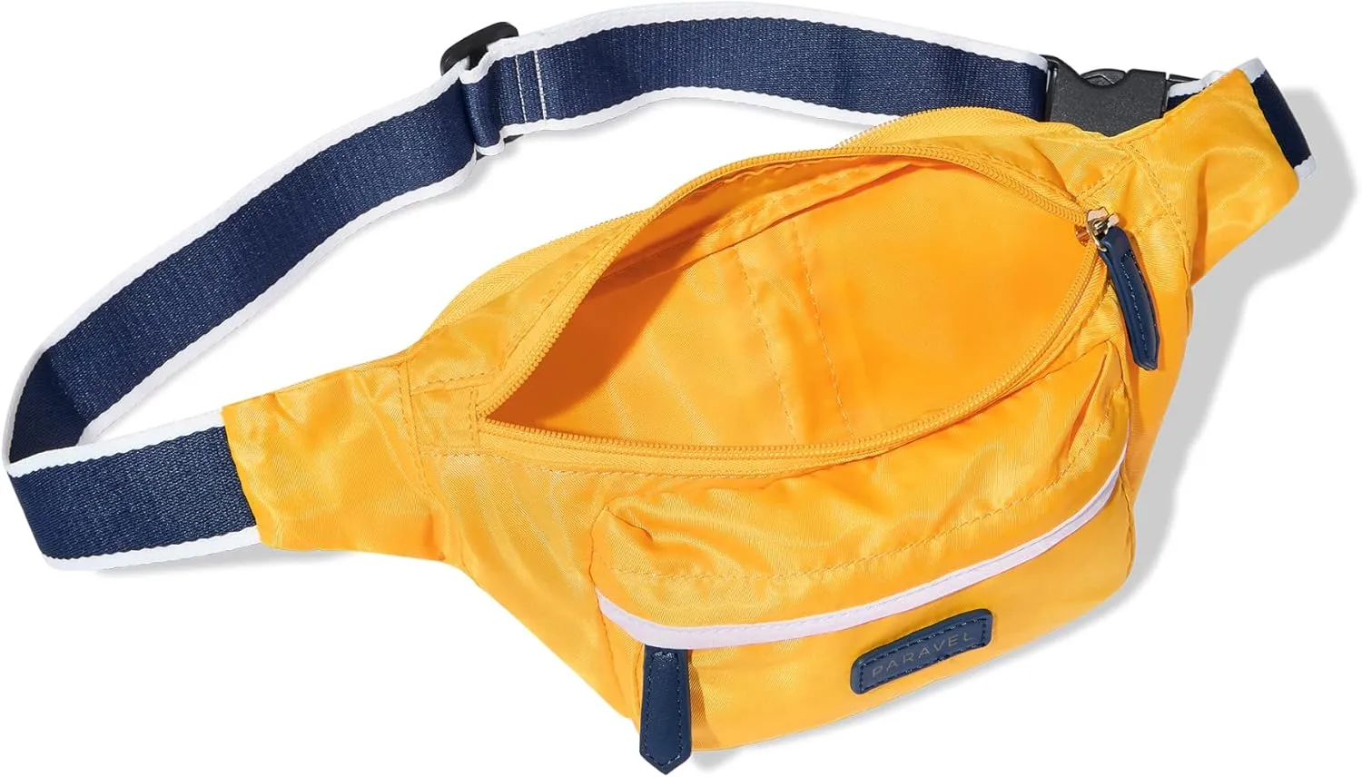 Paravel Fold-Up Belt Bag | Made with Sustainable Recycled Polyester | Belt Bag with Adjustable Straps | Canyon Yellow