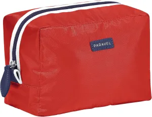 Paravel Toiletry Bag | Made with Recycled Negative Nylon Material | Everyday Travel Toiletry Bag | Bebop Red