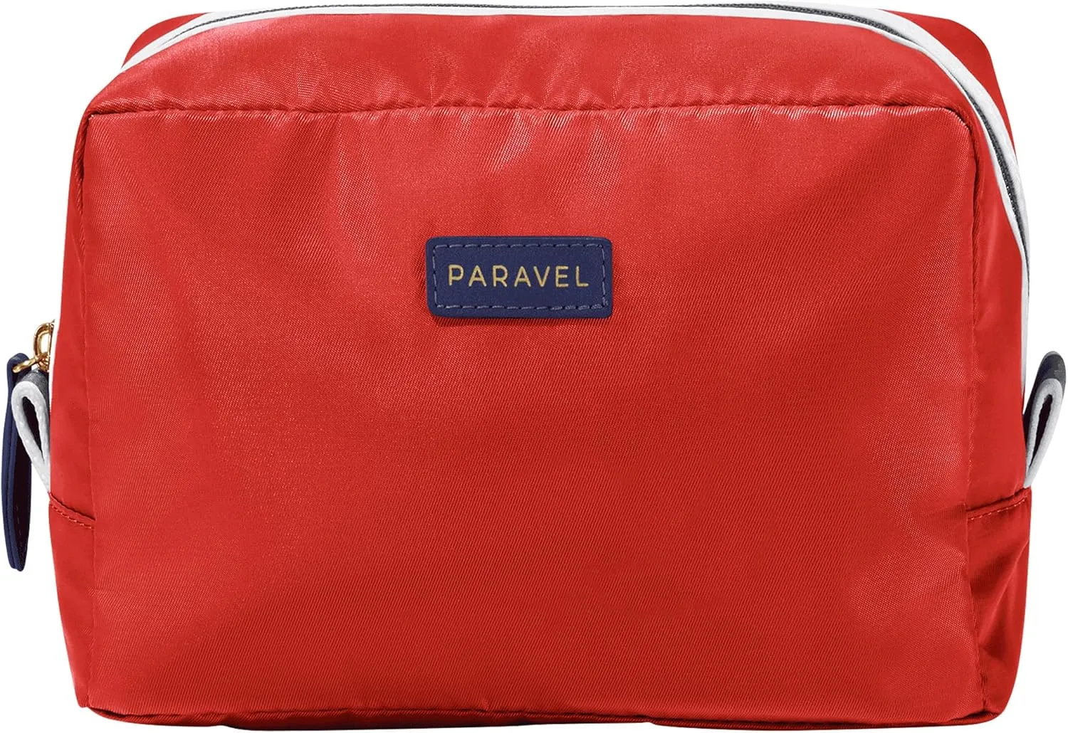 Paravel Toiletry Bag | Made with Recycled Negative Nylon Material | Everyday Travel Toiletry Bag | Bebop Red