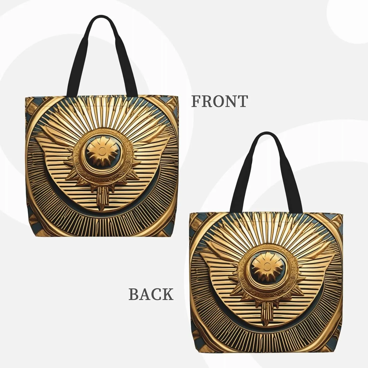 Peacock Feather Print Tote Bag Shoulde Bag Handbag Grocery Bags Reusable For Office Shopping Travel Casual Work Holiday