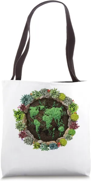 Planet Earth Landscaping Horticulture Design Tote Bag