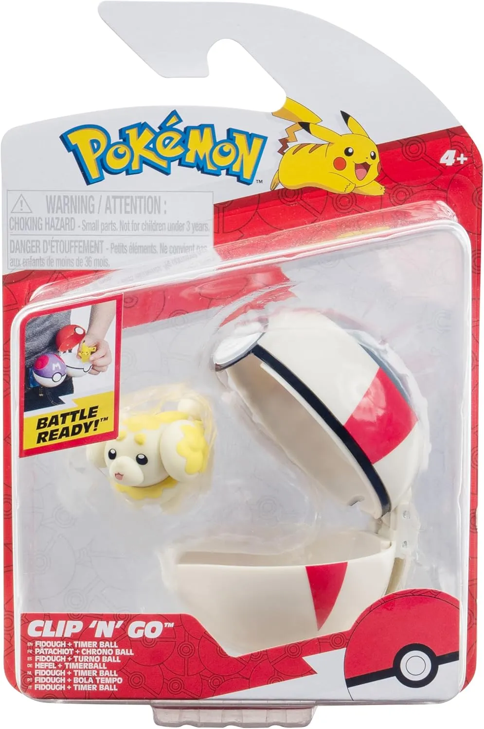 POKEMON Clip N GO FIDOUGH and Timer Ball