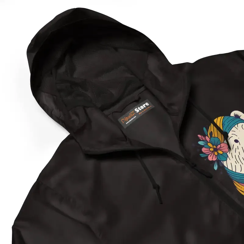 Polar Bear Unisex Lightweight Zip Windbreaker