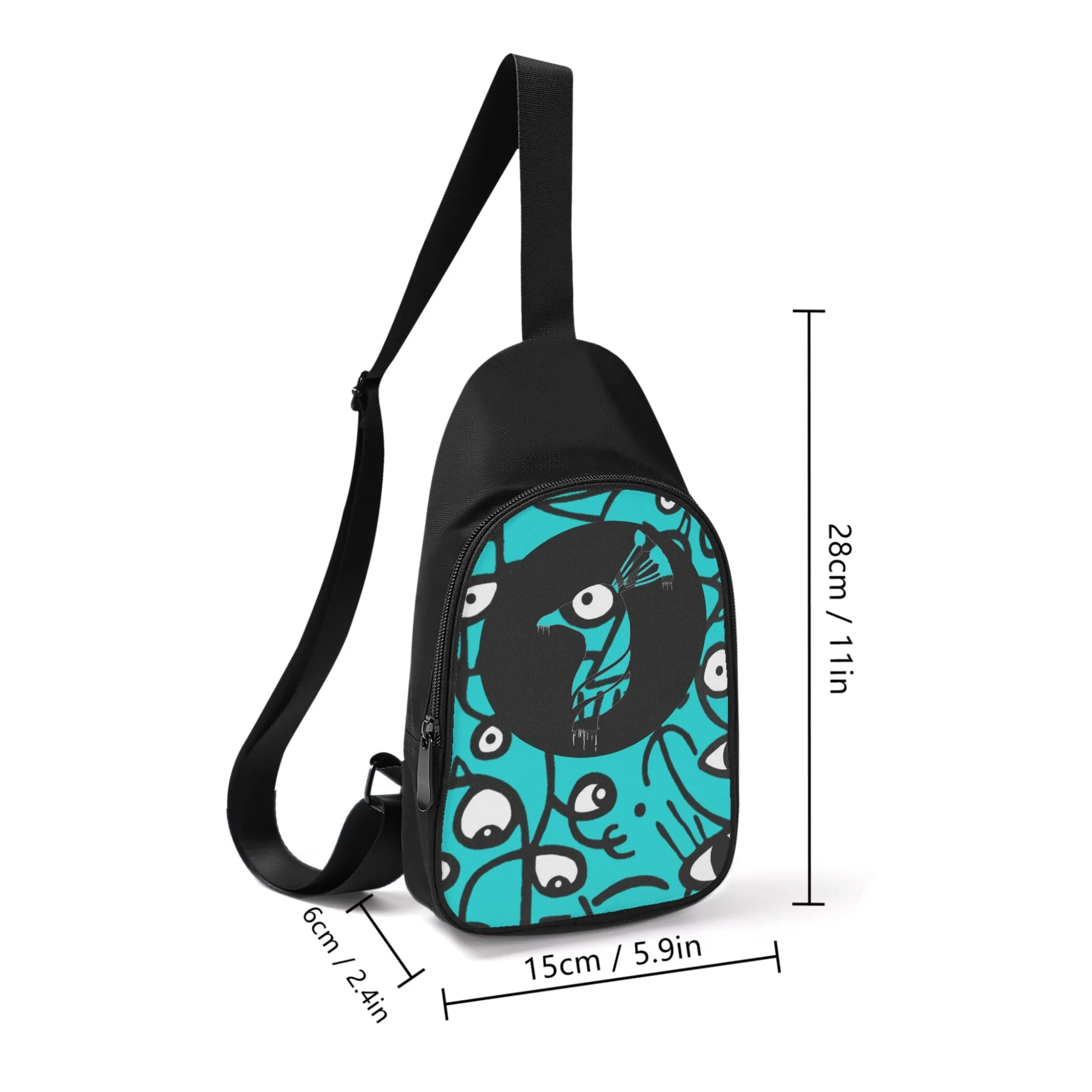 Printed   Embroidered Casual Chest Bags