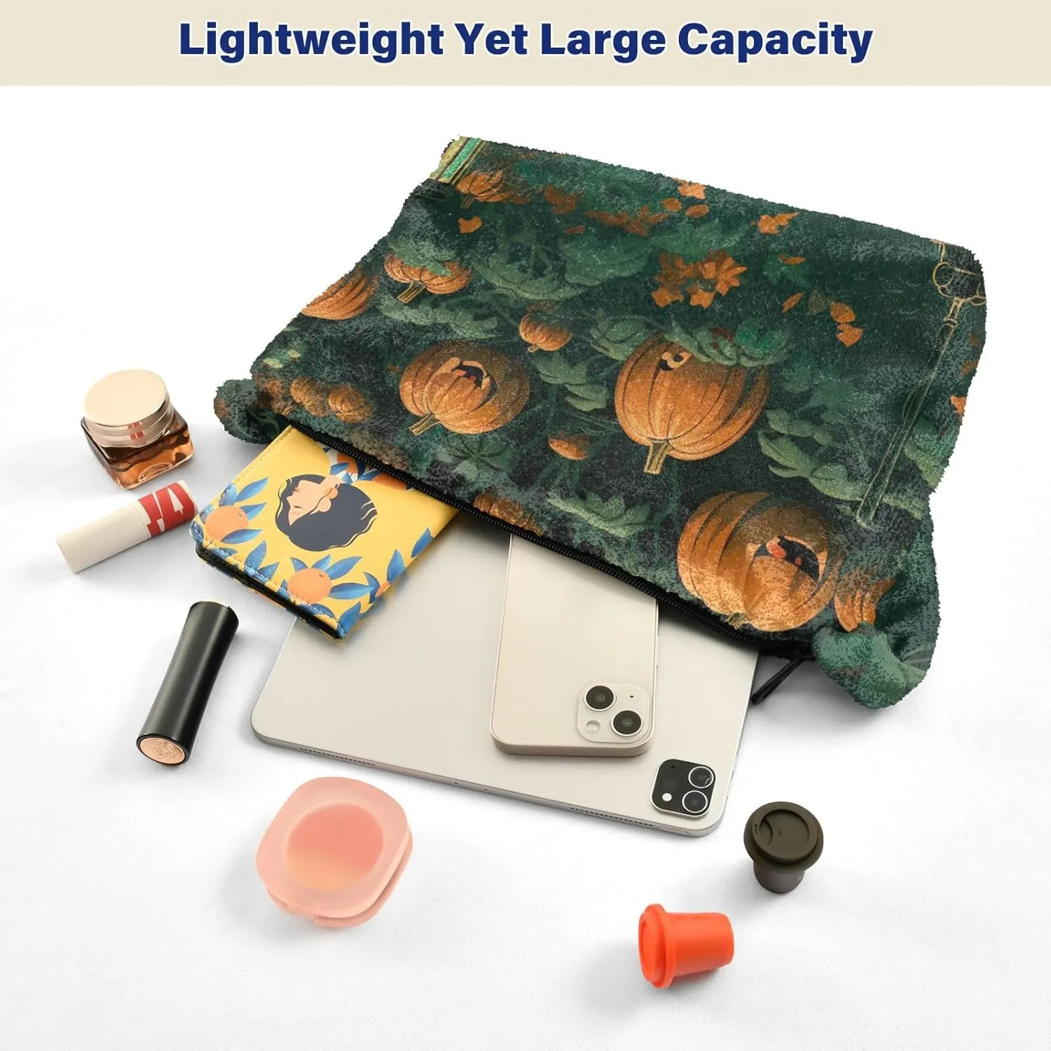 Pumpkin Lamp and Pumpkins Ladies Shoulder Handbags, Shoulder Tote Bag, Shoulder Bag for Women