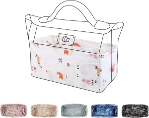 Purse Organizer Insert fits Kelly24/24 mini/29/35 bags, Lightweight Bag organizer for Women Luxury Handbag Tote, Soft Inner Bag (24/24-29, Cat Paradise)
