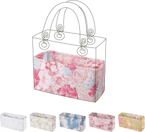 Purse Organizer Insert for LadyDior Bags, Soft Handbag Tote Organizer Liner, Women Luxury Handbag Tote Inner Bag(Medium, Blooming)