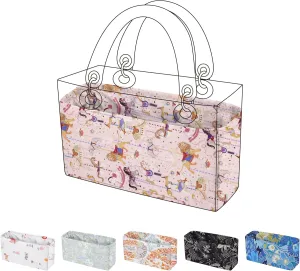 Purse Organizer Insert, unique pattern Bag organizer Liner, Backpack Organiser Insert, Bag Tote Shaper fit Dior Lady D-Joy (Small,Circus(Pink))