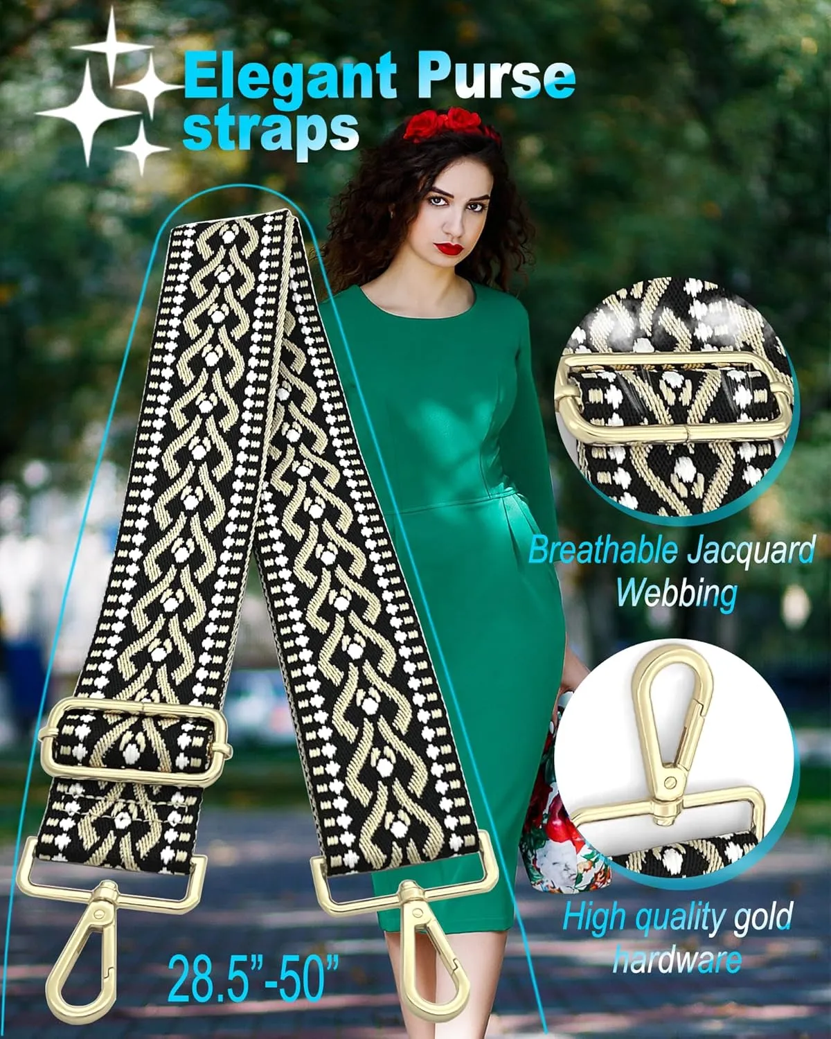 Purse Straps Replacement Crossbody - Guitar Strap for Purses Crossbody