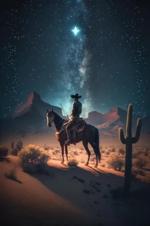 Puzzles for Adults 1000 Pieces,Wooden Puzzle,Desert Cowboy Puzzle-Large Puzzle Game Artwork for Adults Teens-Challenging and Fun Activity-Modern Home Decor-Birthday Gifts
