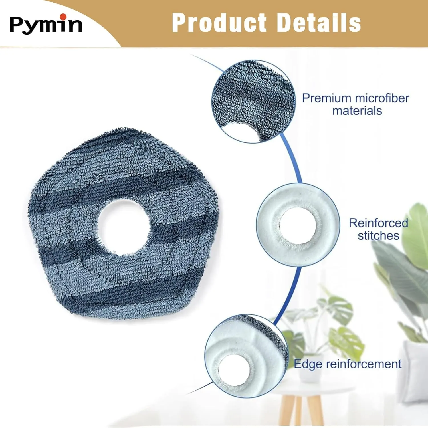 Pymin 20 PCS Vacuum Accessories for Eufy X10 Pro Omni Cleaner Robot, Replacement Parts Kit with 10 Mop Pads 10 Vacuum Bags