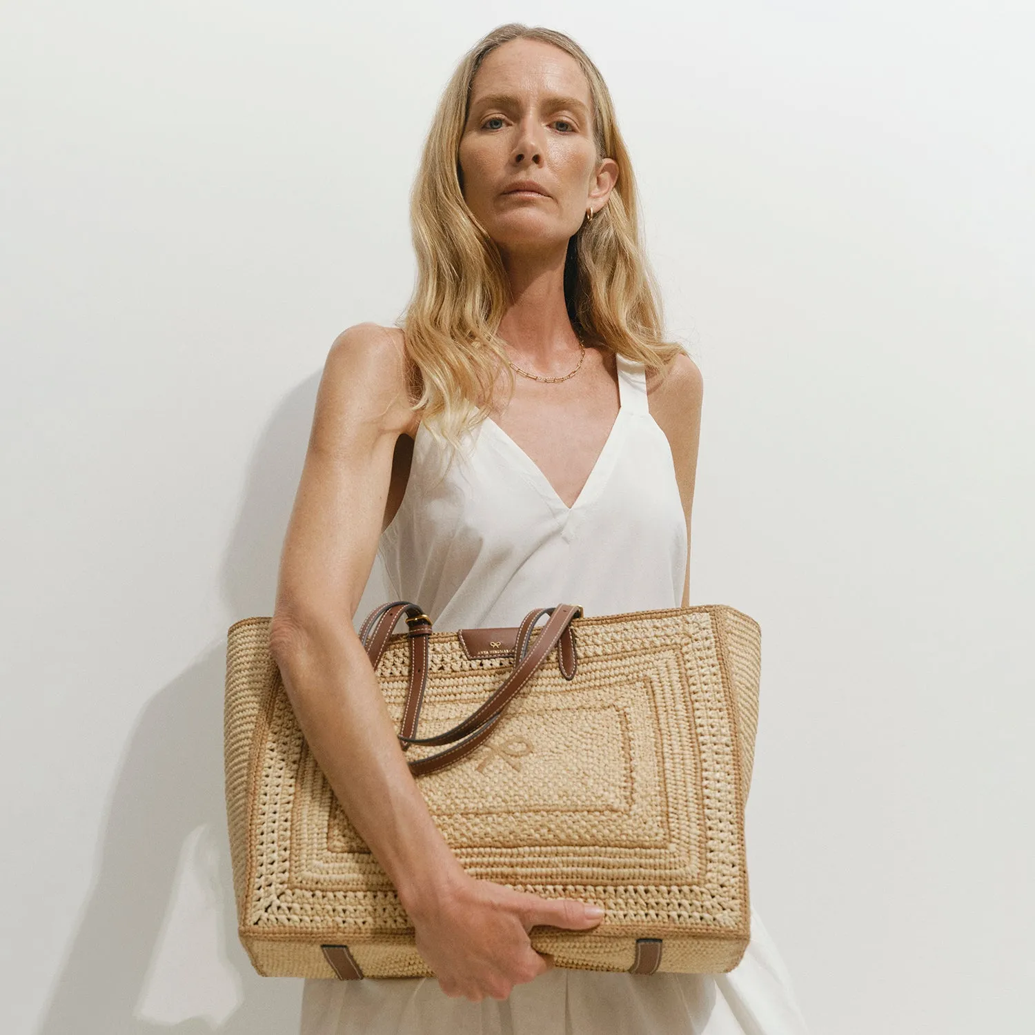 Raffia Bow Tote