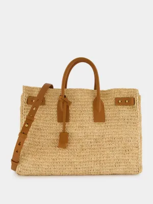 Raffia Leather Bag