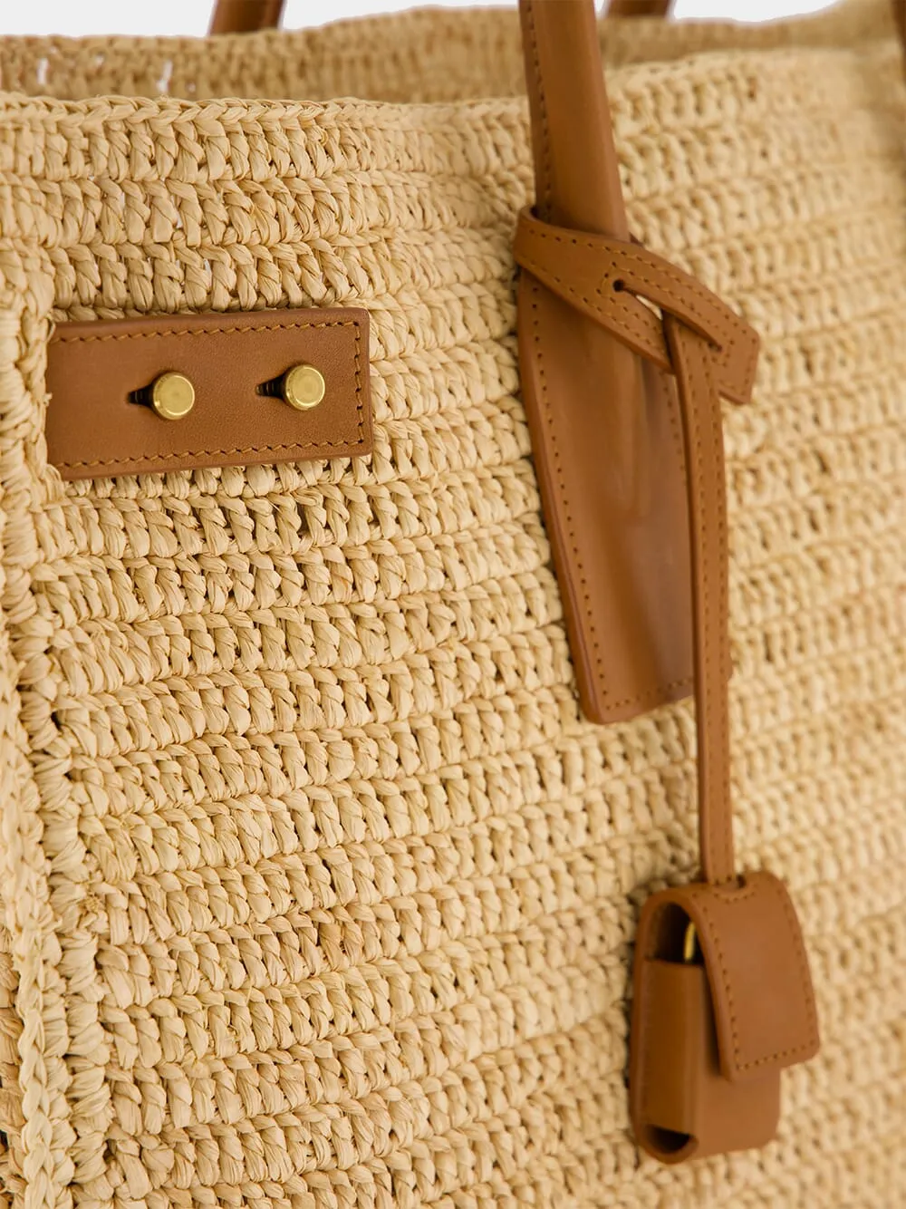 Raffia Leather Bag