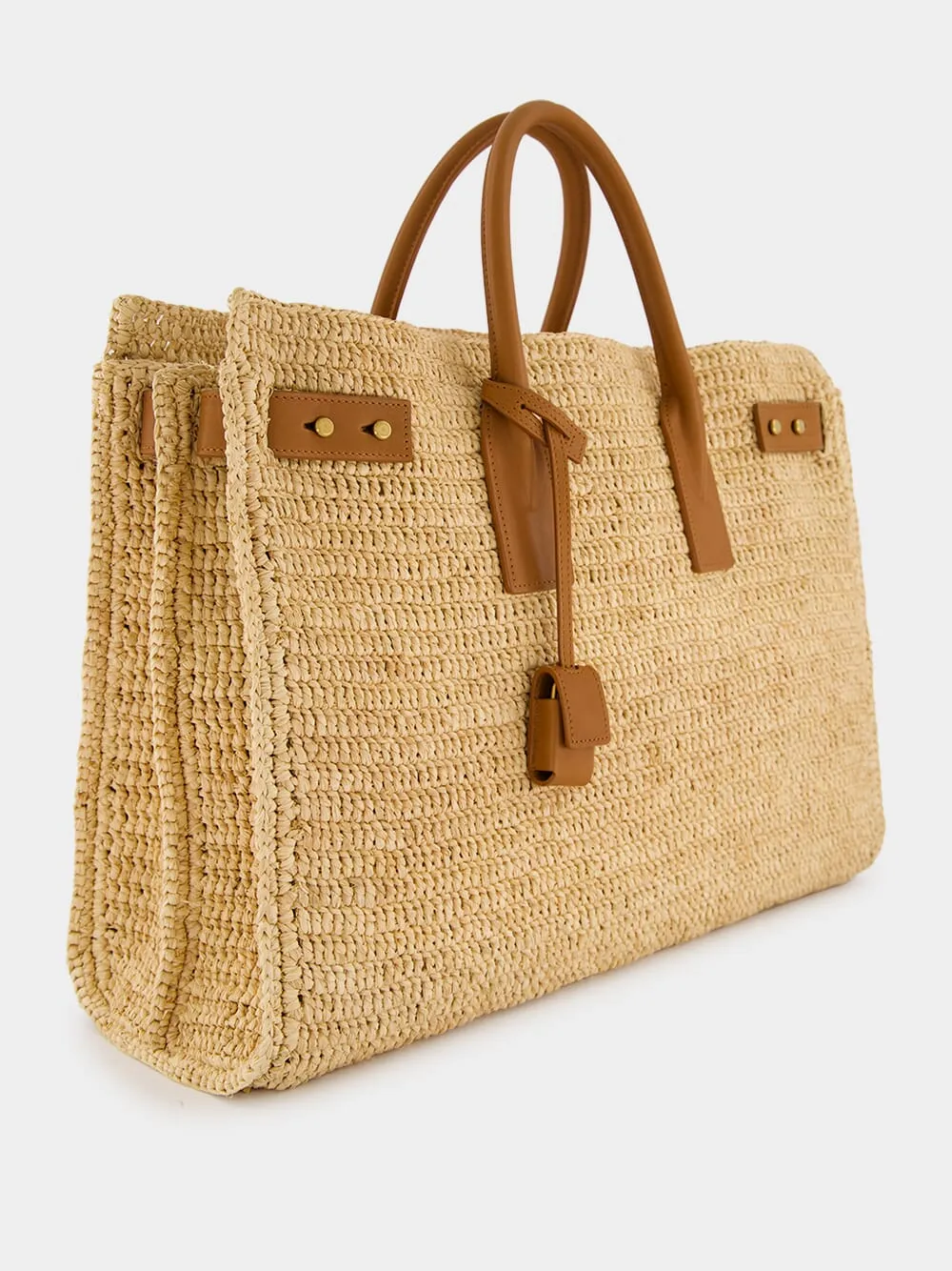 Raffia Leather Bag