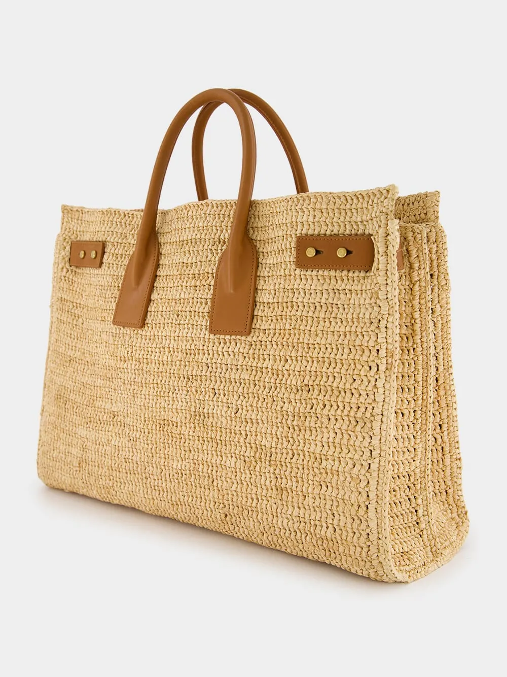 Raffia Leather Bag