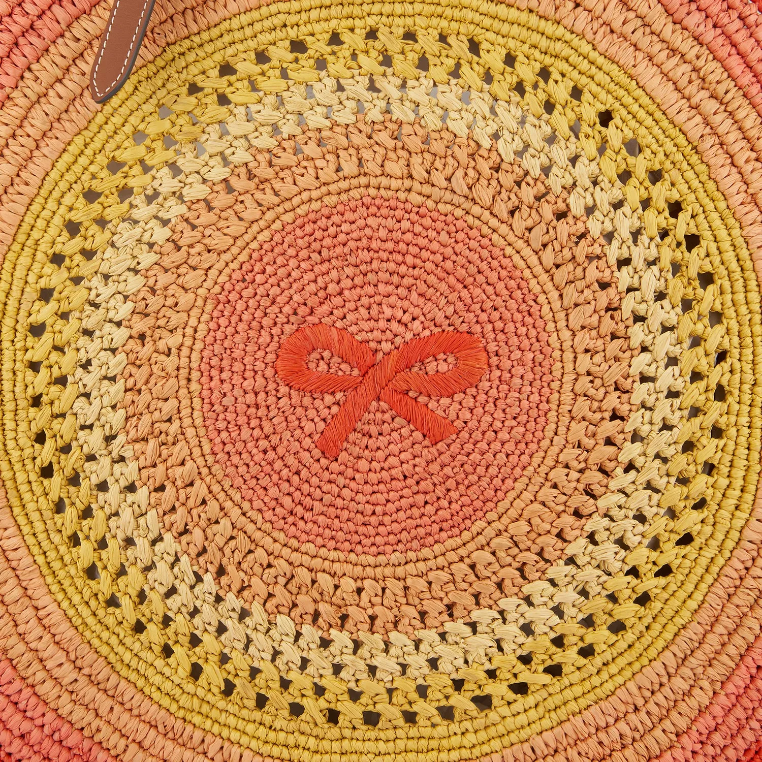 Raffia Round Bow Tote