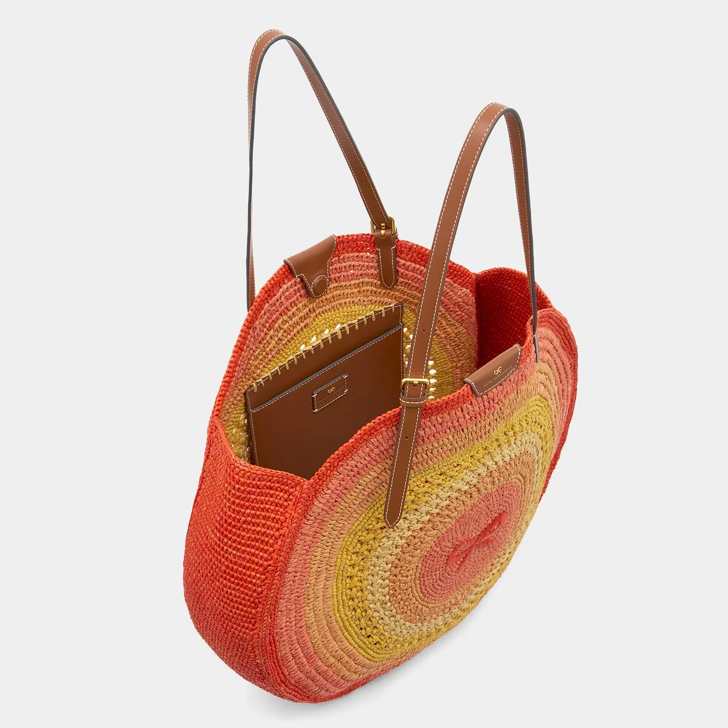 Raffia Round Bow Tote