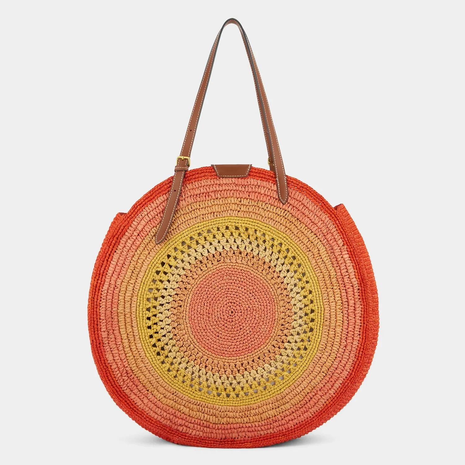 Raffia Round Bow Tote