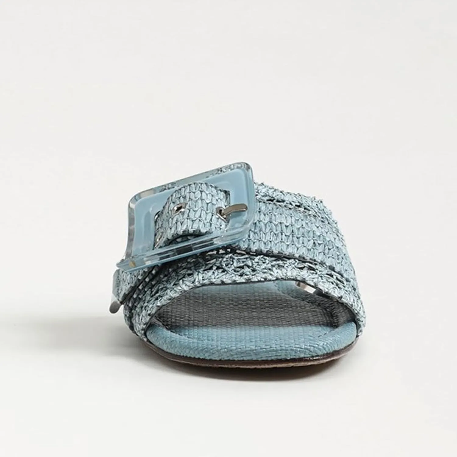 Raffia Sandals for Women Buckle Straw flats Woven Braided Rattan Slides Summer Beach Sandals Comfort Cute Shoes