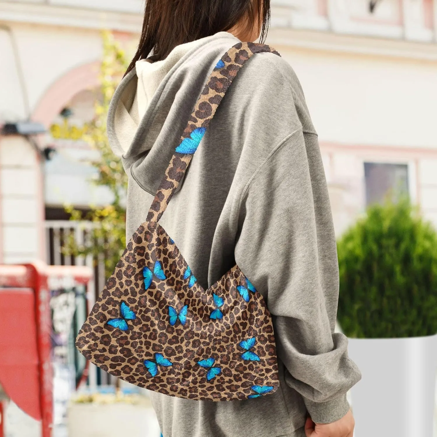 Rainbow Mushroom Stars Womens Handbags Shoulder Bag, Hand Bag for Ladies, Womens Outdoor Bag