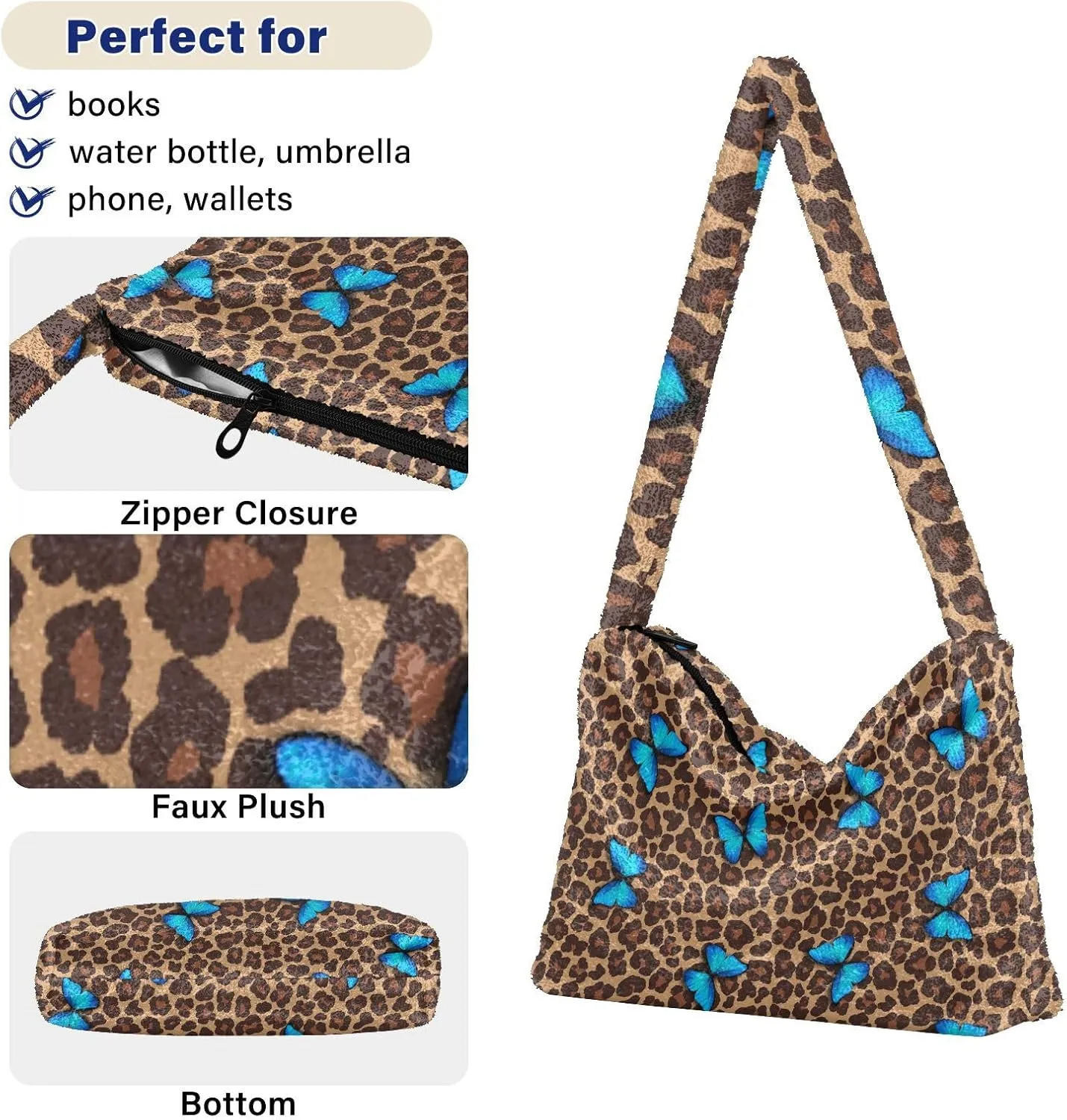 Rainbow Mushroom Stars Womens Handbags Shoulder Bag, Hand Bag for Ladies, Womens Outdoor Bag